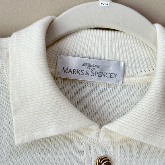 Vintage Marks & Spencer Knit Off White Oversized Sweater - Picture 2 of 4